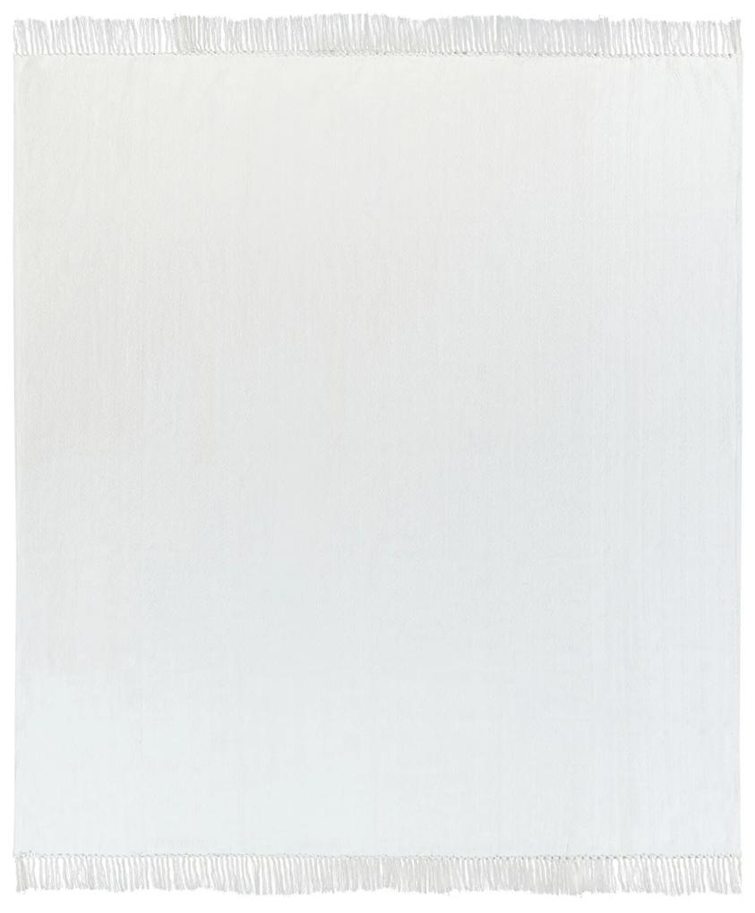 Bavlnená deka 220 x 240 cm biela AMPARA Beliani