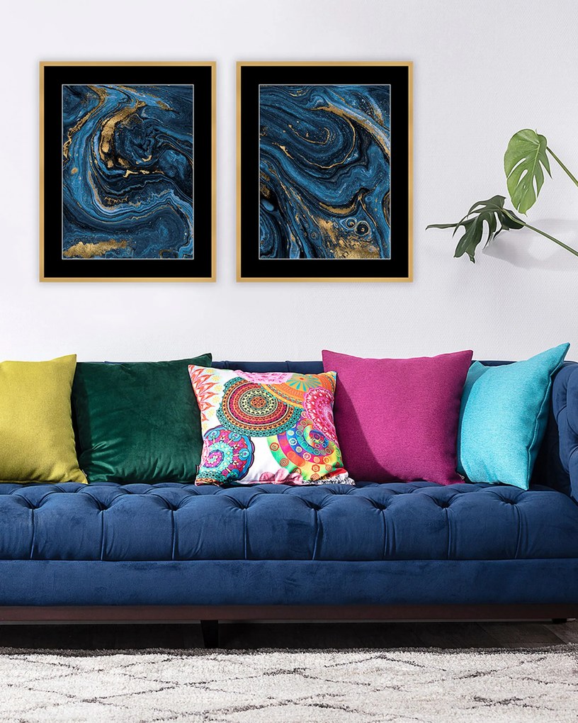 Obraz Pouring blue I 40 x 50cm