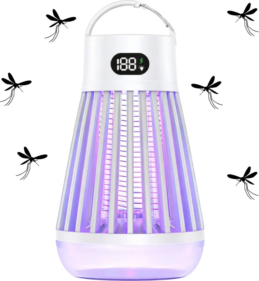 Lean Elektrická lampa na komáre s UV svetlom - biela