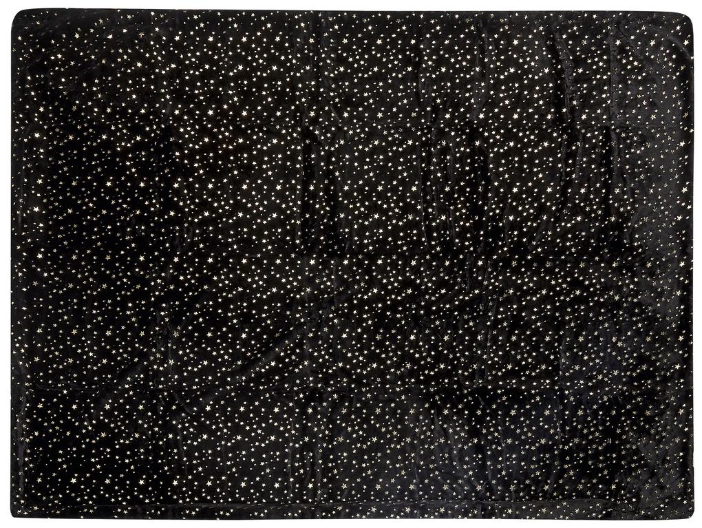 Deka 130 x 180 cm čierna ALAZEYA Beliani