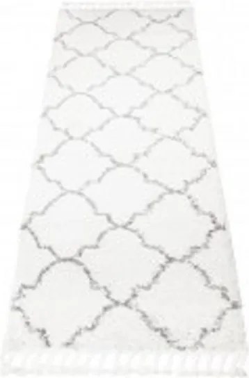 TA Koberec G938A KRÉMOVÁ/TMAVOSIVÁ BOHO Rozmer: 100x250 cm