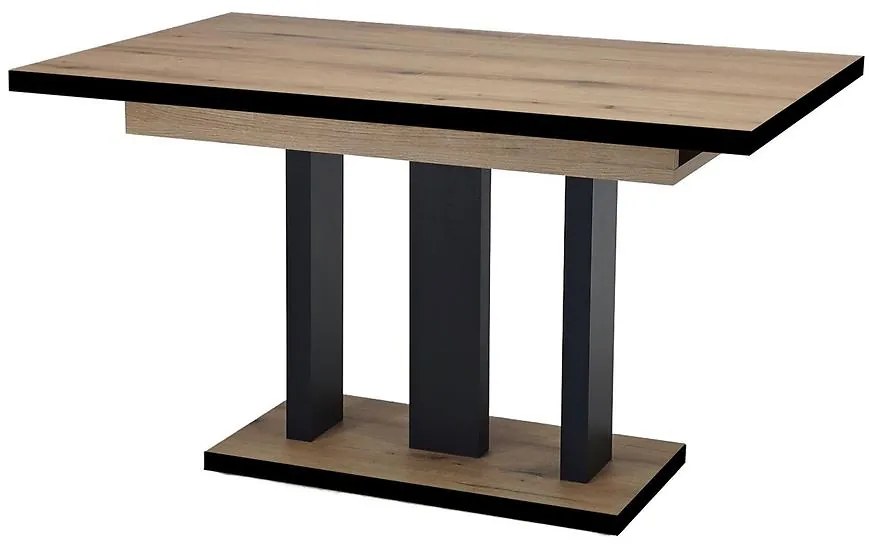 Rozkladací stôl Appia Black 210 dub evoke