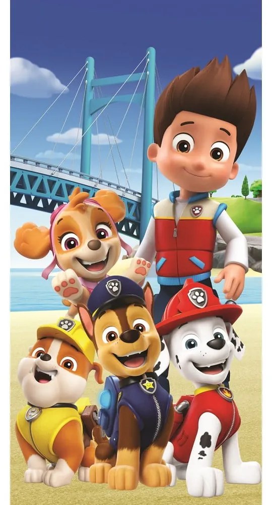 Froté detská osuška 70x140 cm Paw Patrol - Jerry Fabrics