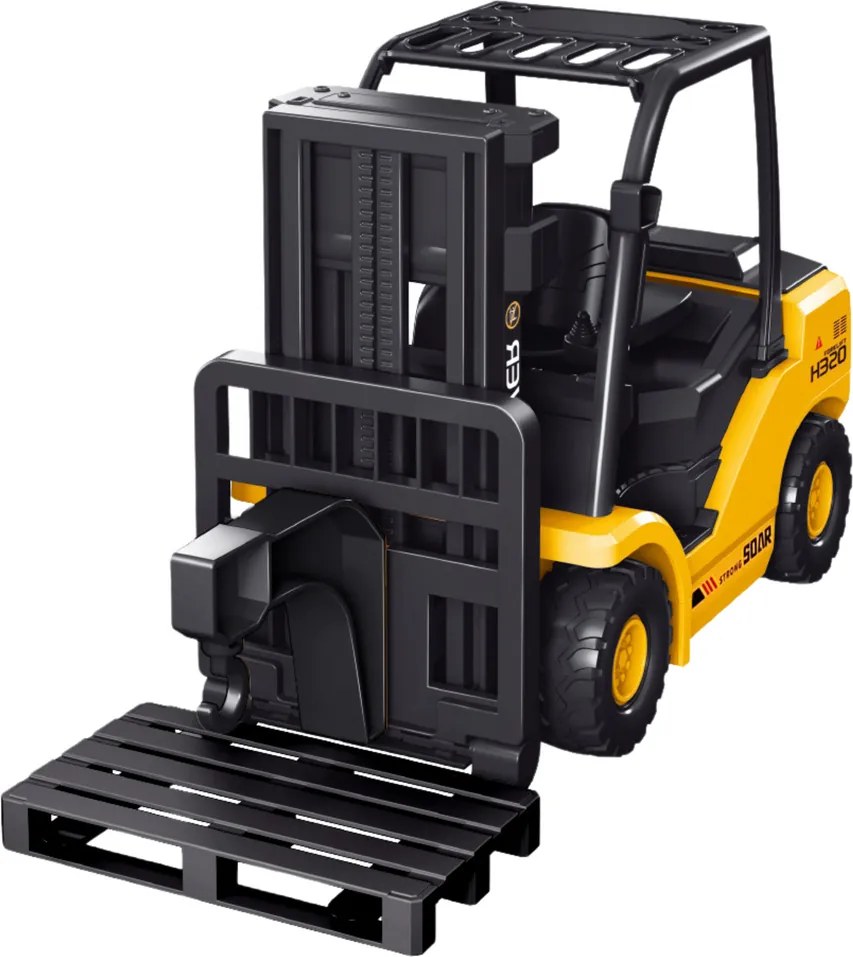 LEAN Toys Diaľkové ovládanie RC 2.4G Paletový vozík žltý