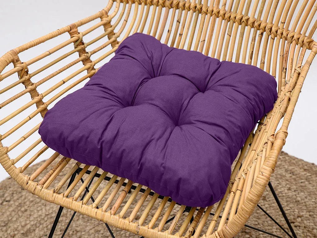 Podložka na stoličku Soft fialová