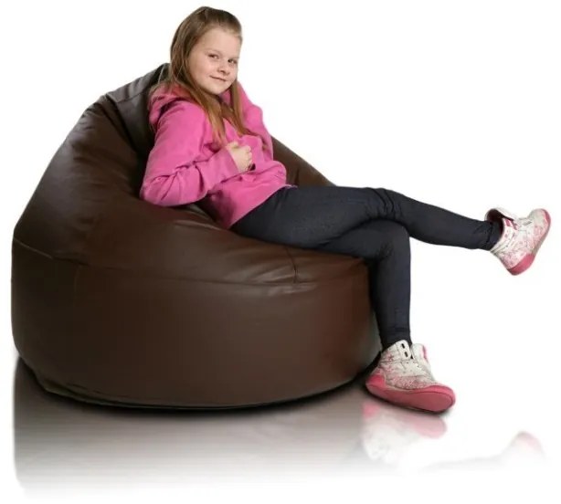 Sedací vak malá guľa hnedá EMI