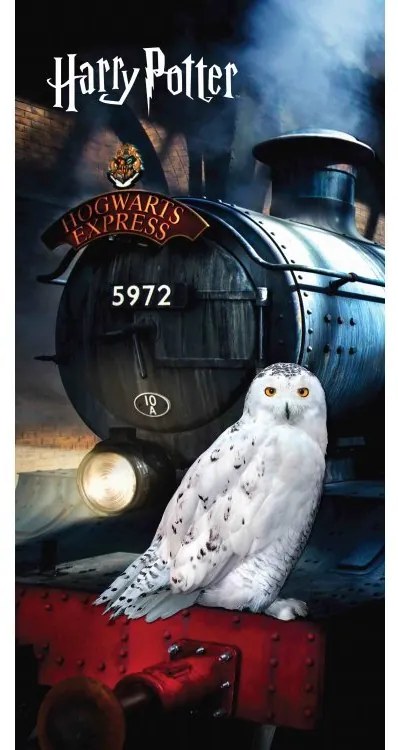 Jerry Fabrics Dětská osuška 70 × 140 cm ‒ Harry Potter Hedwig