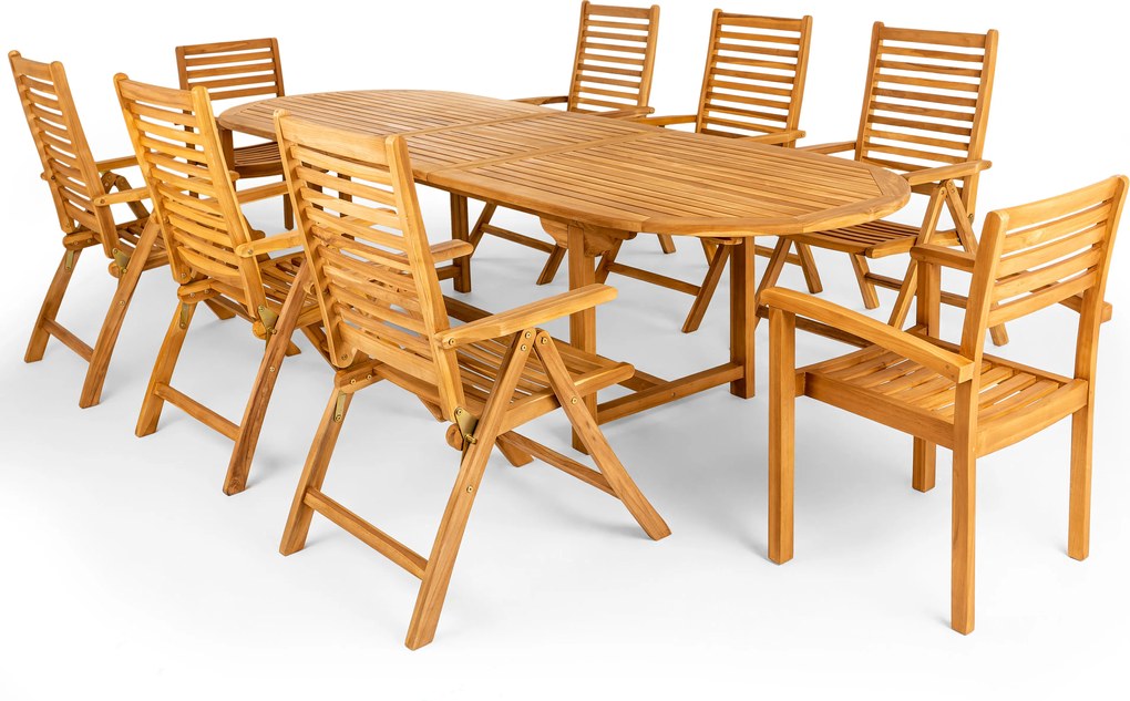 Doppler TAMAN LEVERTON FSC®, rozkladací stôl 240/300, 6+2+1