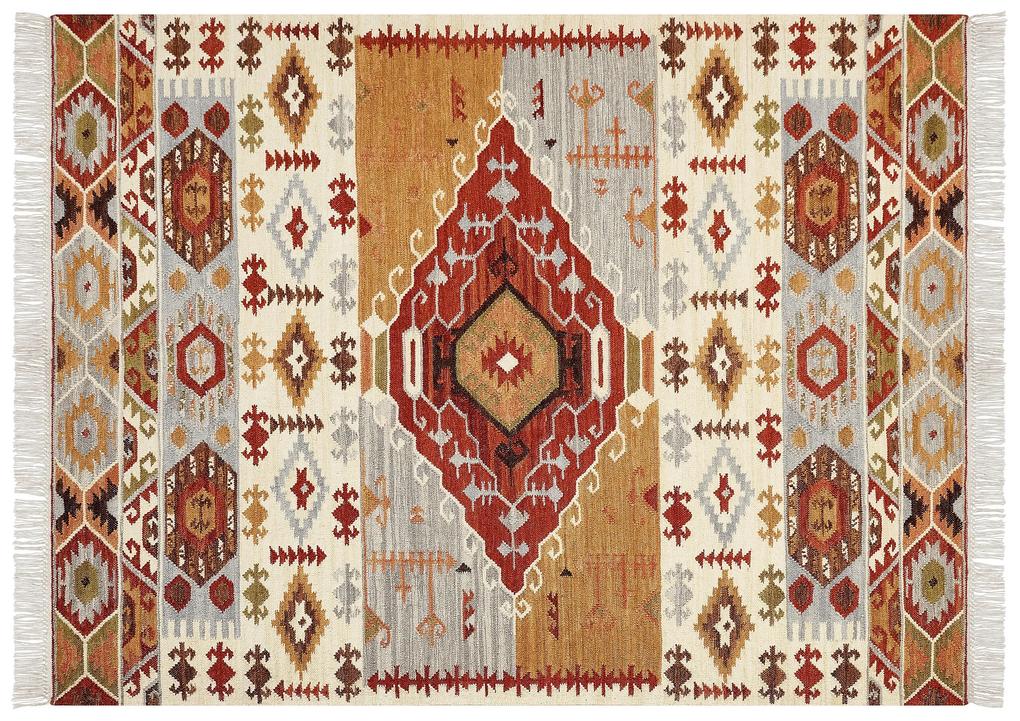 Vlnený kelímový koberec 160 x 230 cm viacfarebný PROSHYAN Beliani