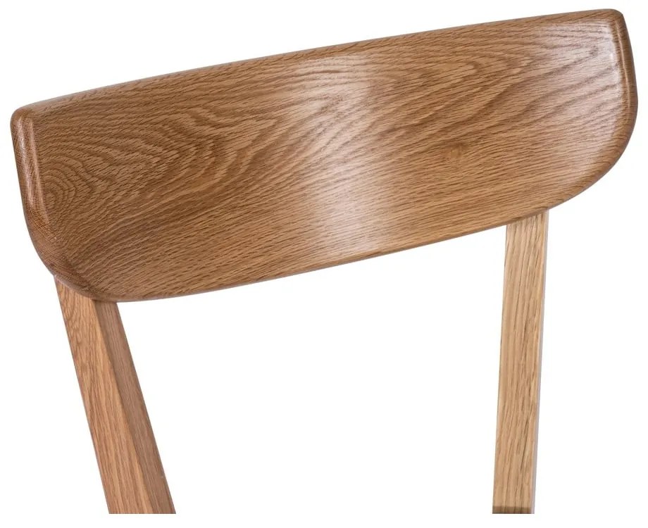 Jedálenská stolička z dubového dreva s čiernym sedákom Arch - Bonami Essentials