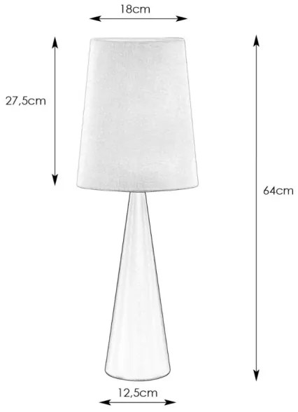 Markslöjd 108624 - Stolná lampa CONUS 1xE14/40W/230V biela/matný chróm