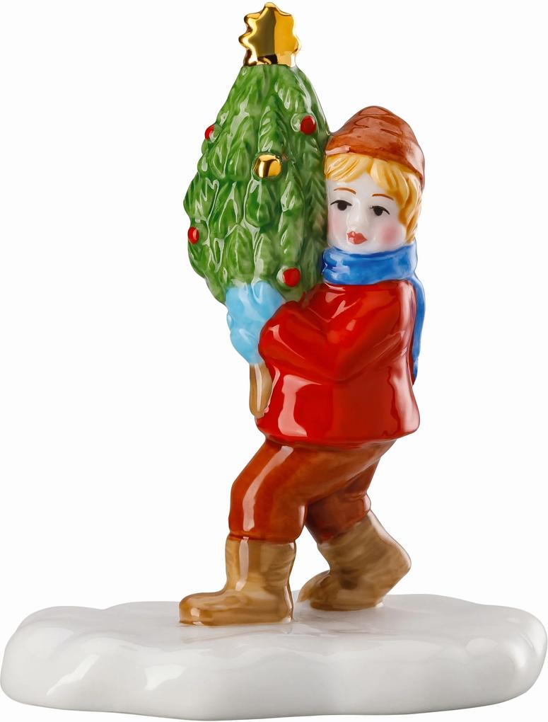 Rosenthal vianočná dekorácia Chlapec so stromkčekom, Vianočný trh