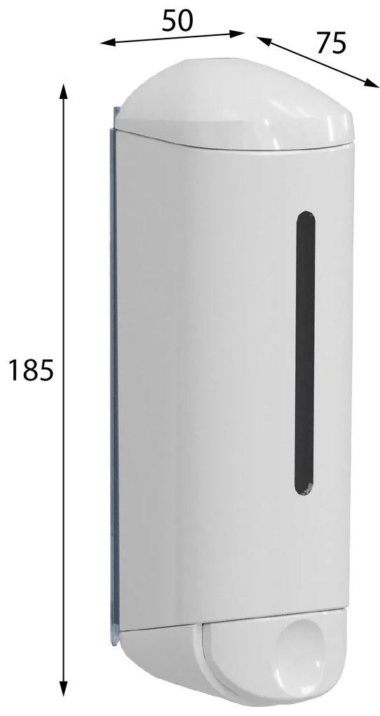 MARPLAST MARPLAST, SHOWER MEDIUM dávkovač tekutého mydla 250ml, biela, A94701