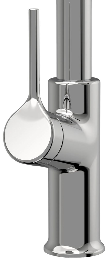 Invena Farsala, vysoká drezová batéria s 2-funkčnou výsuvnou výlevkou h-369, chrómová, INV-BZ-40-L01-S