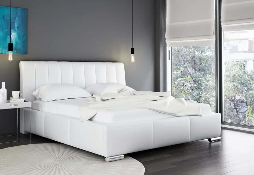 Čalúnená posteľ LANA + matrac DE LUX, 180x200, madryt 190
