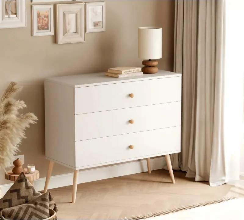 Dizajnová komoda VALERIA 100cm biela