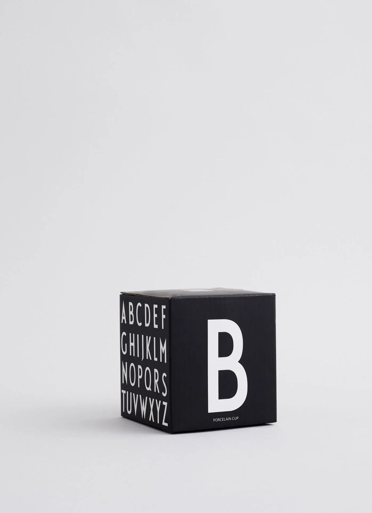 DESIGN LETTERS Porcelánový hrnček/dózička Letters Black 300 ml W