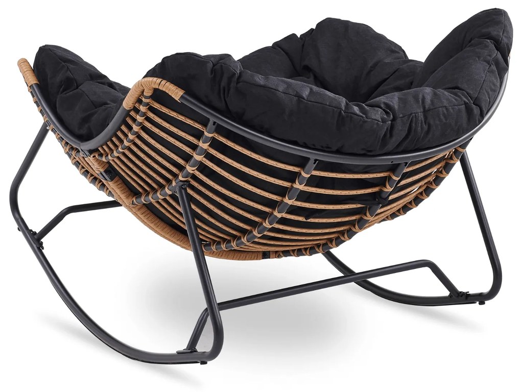 PROXIMA.store - Dizajnové hojdacie záhradné kreslo ELTON FARBA: béžová