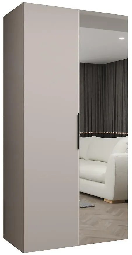 Skriňa Marbella II 100 kašmír/čierna