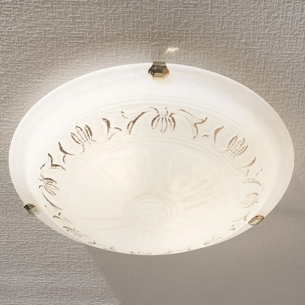 Sklenené stropné svietidlo Svetlana okrúhle 40 cm