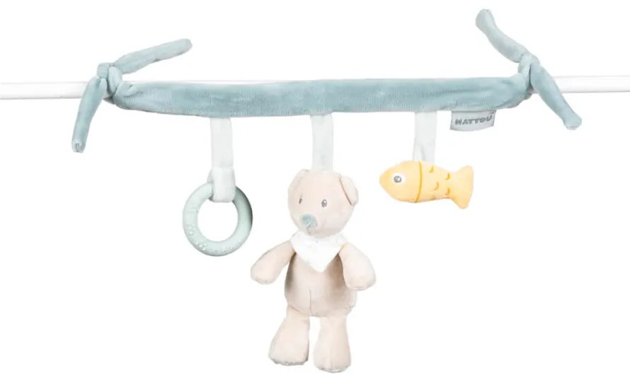 Mäkká visiaca hračka s aktivitami medvedík Jules 32 cm Romeo, Jules & Sally