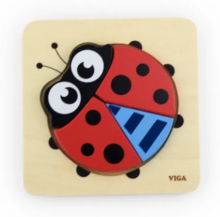 Prvé detské puzzle Viga 50168 lienka