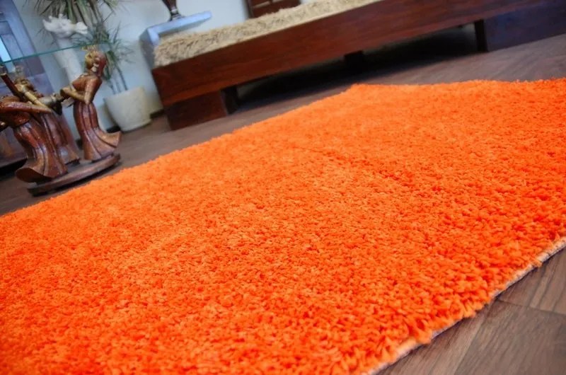 Kusový koberec SHAGGY Izebelie 5cm oranžový