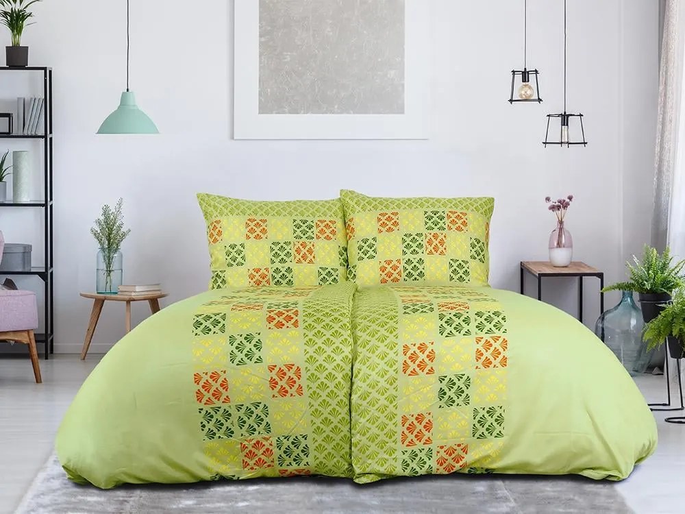 Obliečky z mikrovlákna VELLARI, zelené Rozmer obliečky: 70 x 90 cm | 140 x 200 cm
