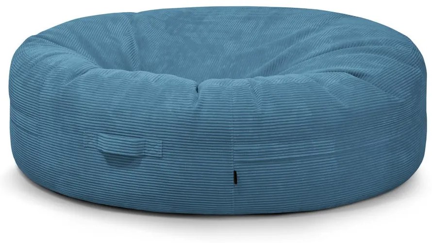 Modrý menčestrový sedací vak Roll 190 – SLOWDOWN