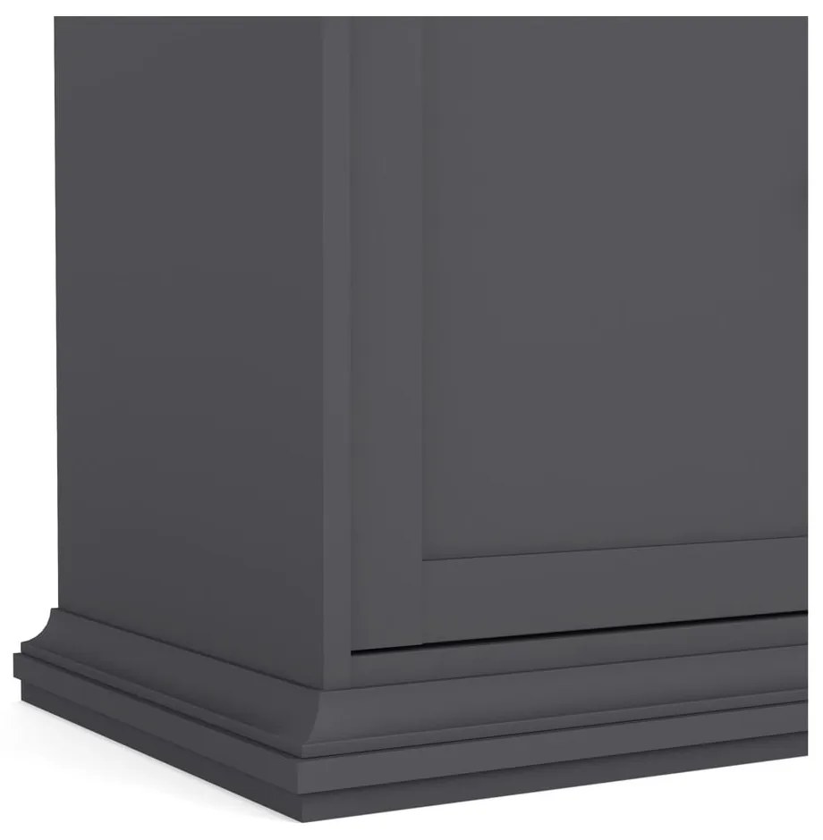 Sivá nízka komoda 144x92 cm Paris – Tvilum