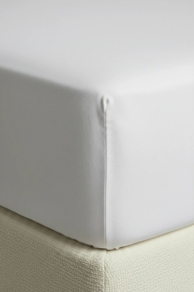 Plachta s gumičkou JERSEY biela 180 g/m² Rozmer: 120x200x30 cm