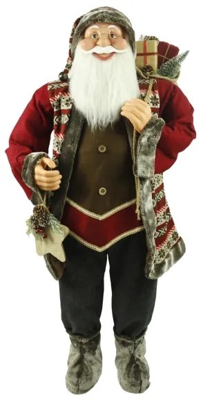Dekorácia Vianočný Mikuláš Bordový 150cm