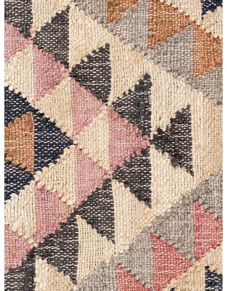 Sivý ručne tkaný jutový behúň 80x200 cm Roya Parsa – Elle Decoration