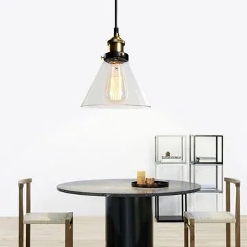 Toolight - Závesné sklenené stropné svietidlo Verto A, číre sklo, OSW-00134