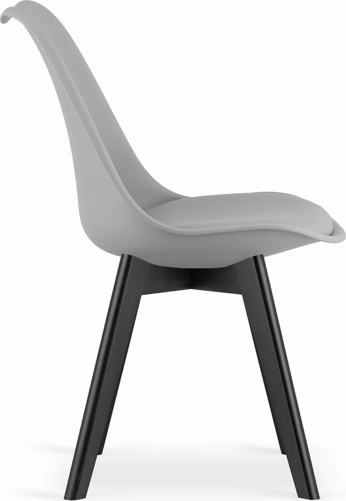 AKCIA Svetlosivá stolička BALI MARK s čiernymi nohami II. akosť