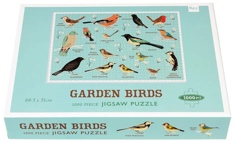 Puzzle (počet dielikov 1000) Garden Birds – Rex London