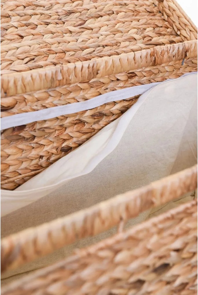 Truhla BIG, šírka 90 cm, vodný hyacint, natur