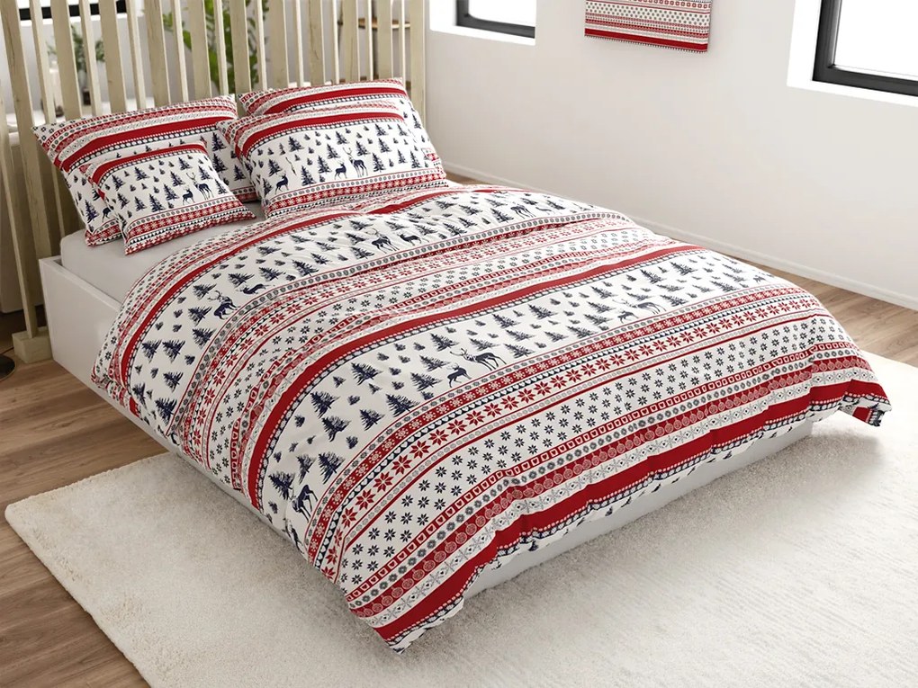 Obliečky z mikrovlákna TWINKLE CHRISTMAS farebné Rozmer obliečky: 70 x 90 cm | 140 x 220 cm