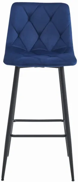 Set štyroch barových stoličiek NADO zamatové granátové (čierne nohy) 4 ks