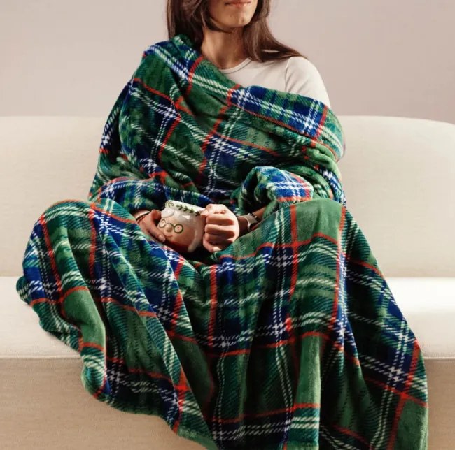 Deka MANTA s rukávmi, zelená 758096