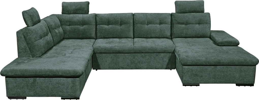 XXXLutz SEDACIA SÚPRAVA, textil, tmavozelená Livetastic - Sedačky - 002220057608