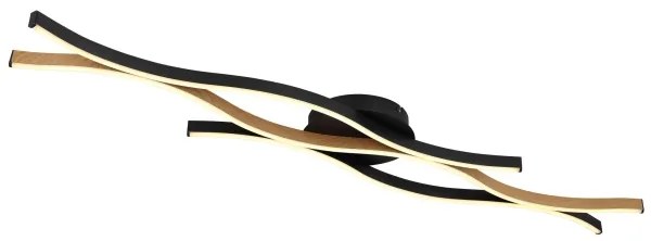 Globo 67206DW - LED Prisadený luster GERONIMO LED/35W/230V čierna/hnedá