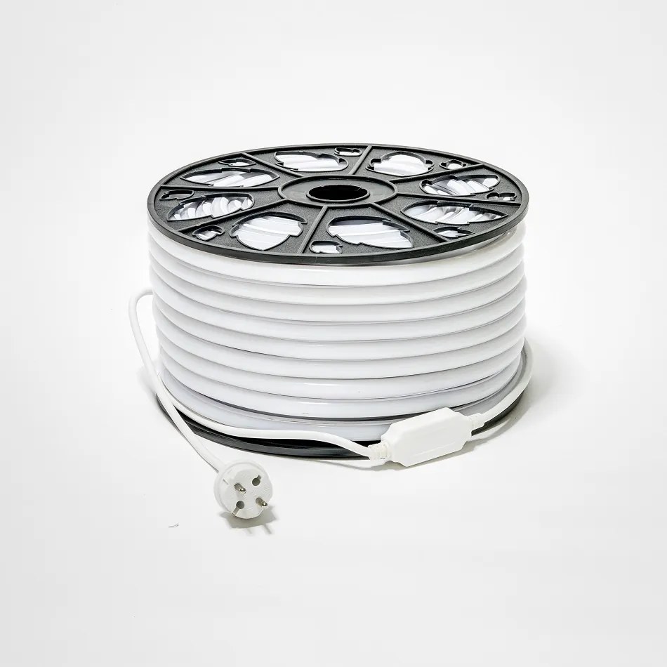 DECOLED D-TYP jednostranný LED neón, teplá biela, IP67, 50 m