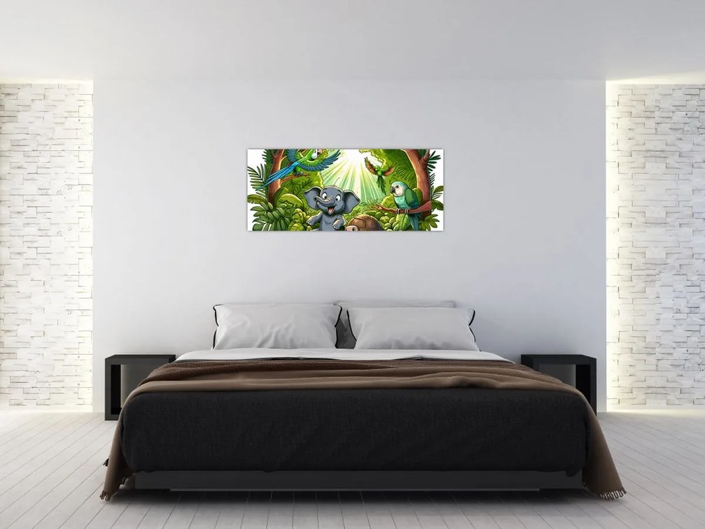 Obraz - Veselé zvieratká (120x50 cm)