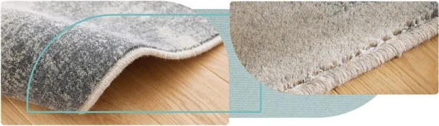 Koberec Agnella Isfahan Aszra sivý