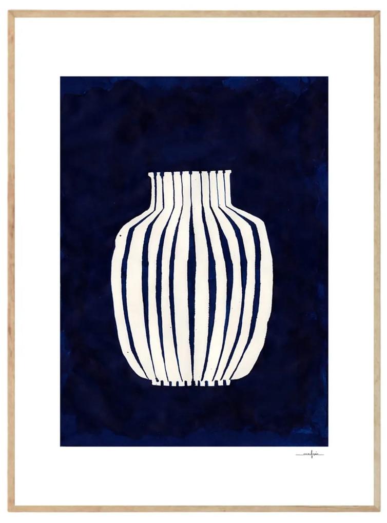 THE POSTER CLUB Autorský plagát Blue Vase by Ana Frois 30 x 40 cm