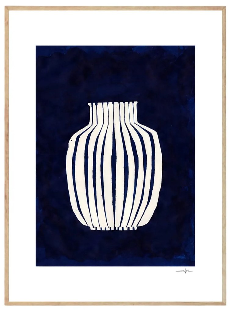 THE POSTER CLUB Autorský plagát Blue Vase by Ana Frois 30x40 cm