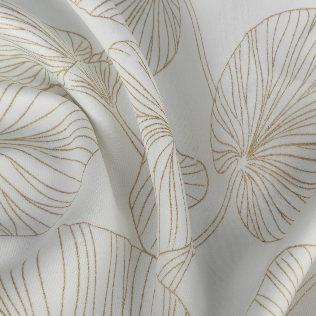 ZATEMŇOVACÍ ZÁVES NA KRÚŽKOCH MARIGOLD 140X250 CM BIELA