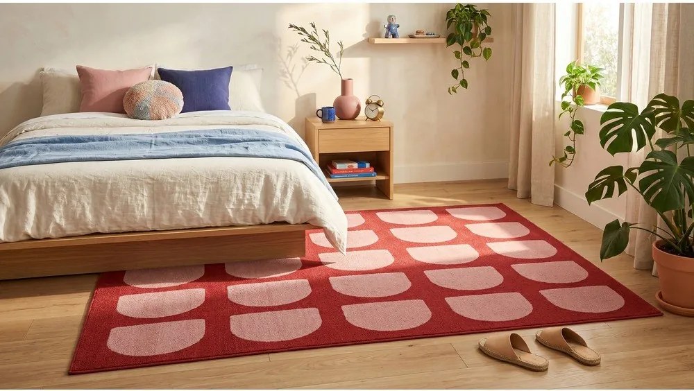 Červený/ružový koberec 120x170 cm Pomegranate – ESTE