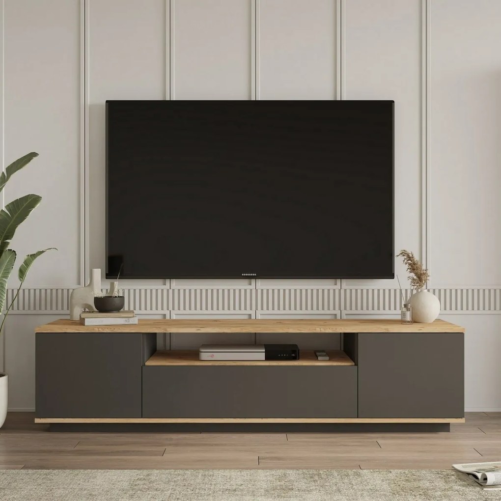 Fran Atlantic Pine a Anthracite TV stolík